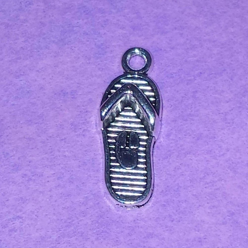 Silver Flip Flop Charm